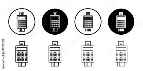 pos terminal icon vector logo set collection for web app ui