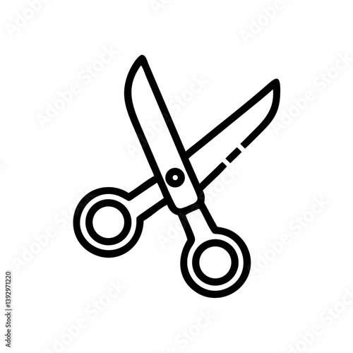 Scissors Icon for Creativity and Crafting Topics