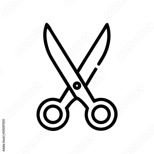 Scissors Icon for Creativity and Crafting Topics