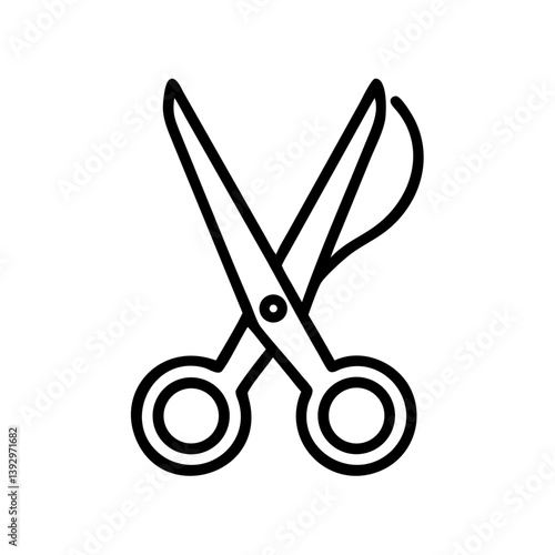Scissors Icon for Creativity and Crafting Topics