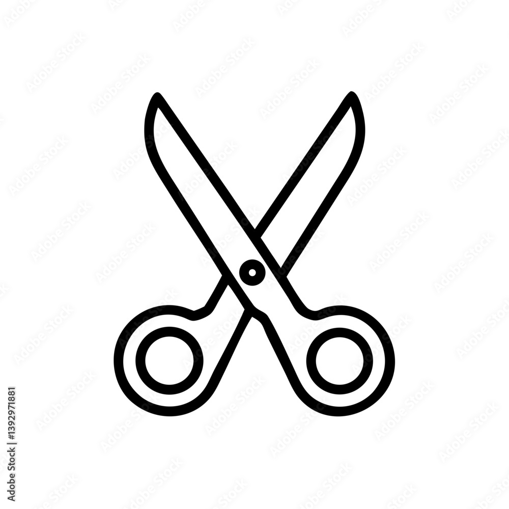 Scissors Icon for Creativity and Crafting Topics Scissors Icon for Creativity and Crafting Topics
