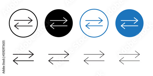swap Icon vector logo set collection for web app ui