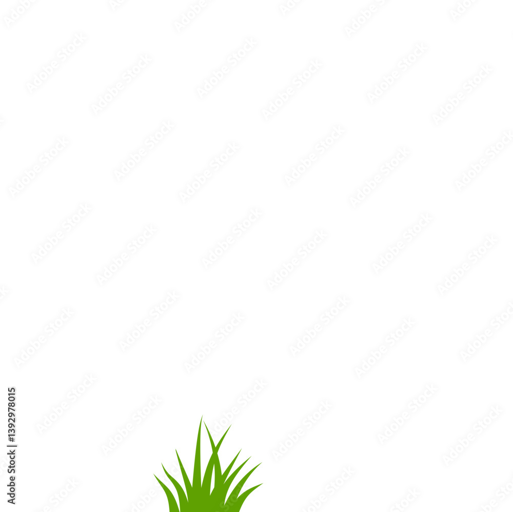 Fototapeta premium Green grass illustration