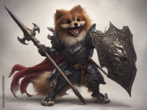 Pomeranian Dog Knight