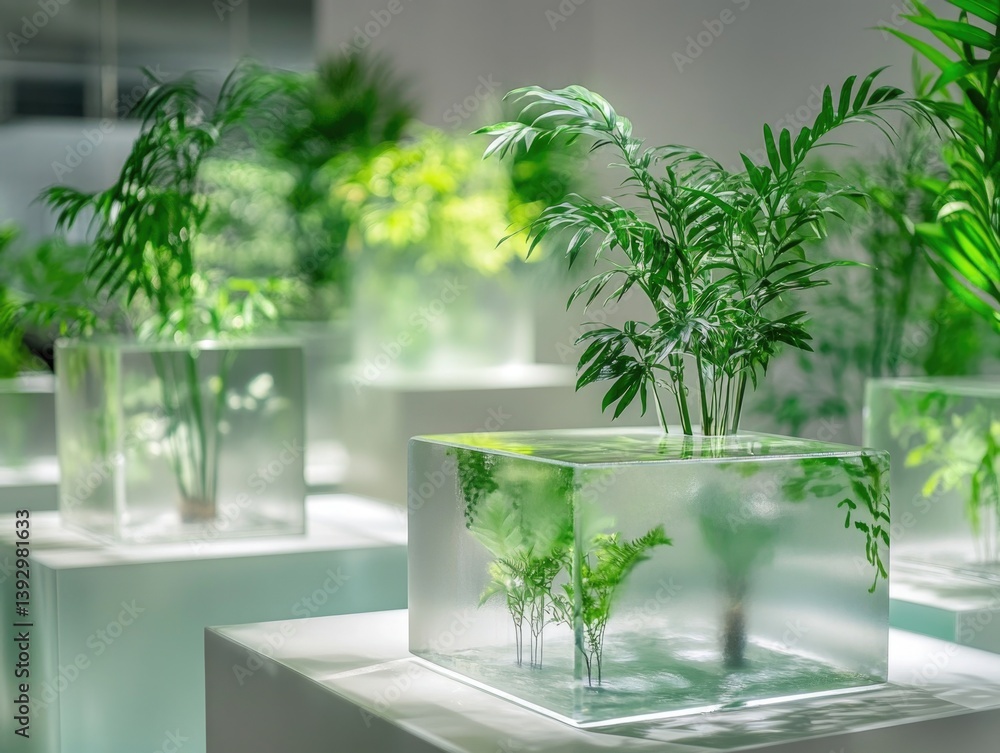 Planters with Plants Inside