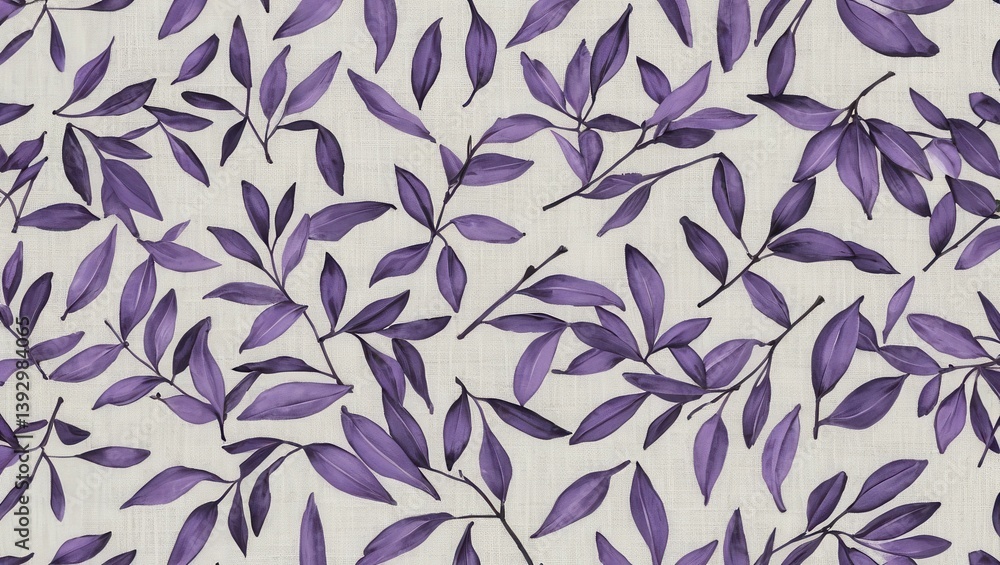 Floral leaf pattern, light background Floral leaf pattern, light background