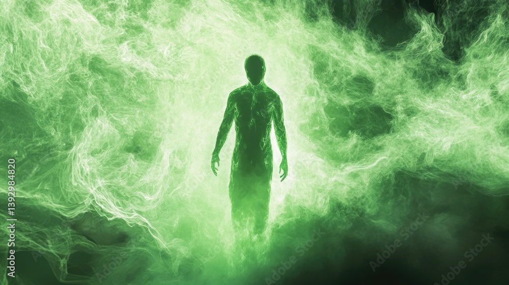 Man Standing in Smoke Man Standing in Smoke