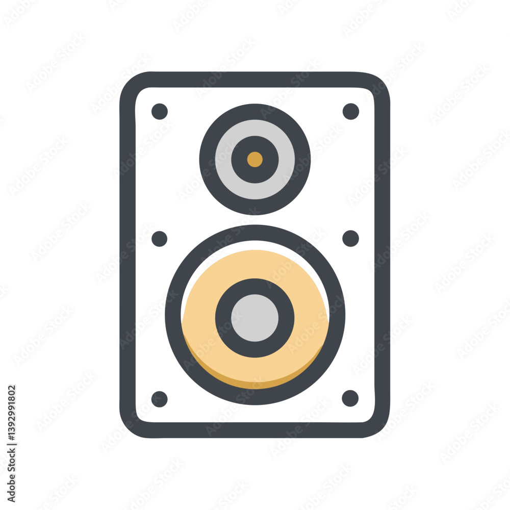 Speaker Icon Representing Audio Output Icon Design Speaker Icon Representing Audio Output Icon Design