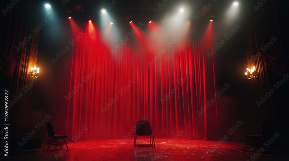 Red Curtain Stage