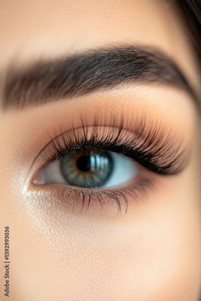 Obraz premium Woman's eye with long lashes