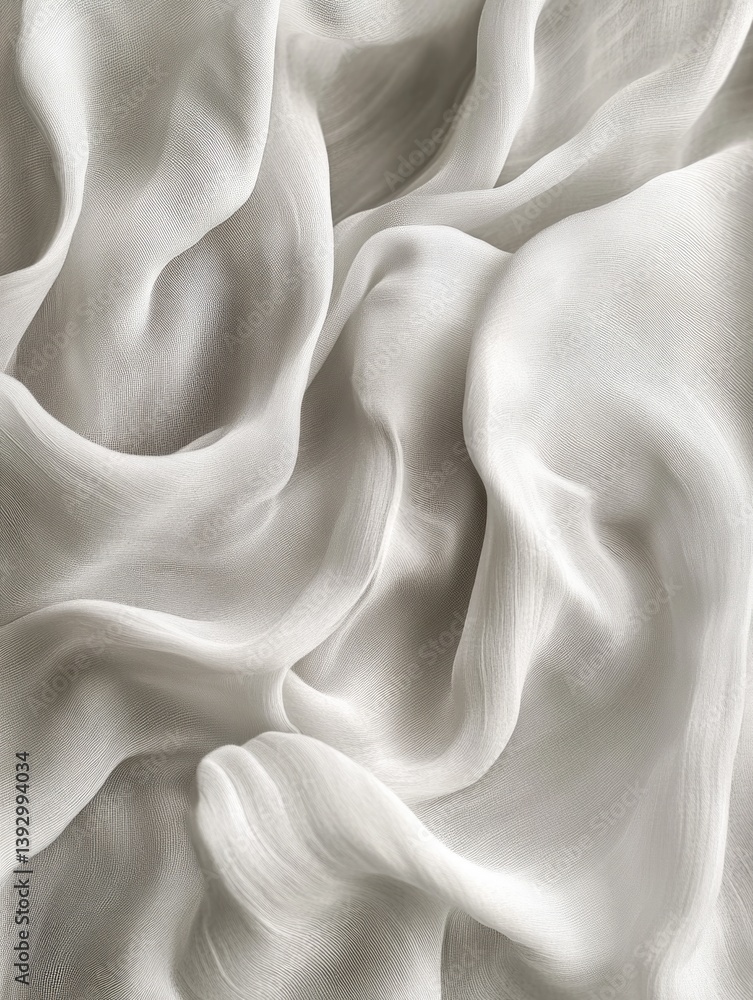 Obraz premium Close-up of white fabric texture