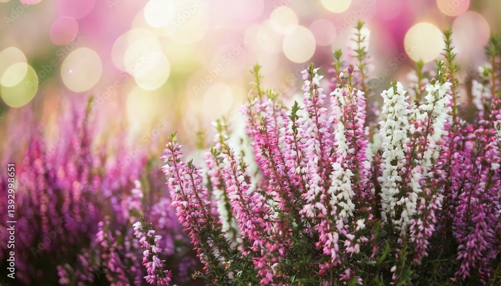 Naklejka premium 美しい花のクローズアップ、フォトジェニックなコピースペース