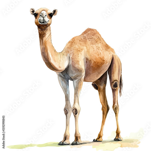 Sahlab A Beautifully Detailed, watercolor illustration, isolated on a white background.