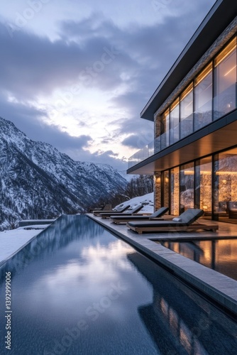 Mountain view swimming pool