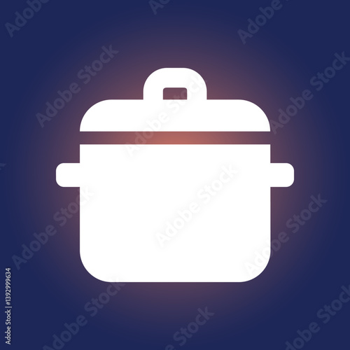 Pot trendy icon respectable abstract vector illustration colorful artwork beautiful design
