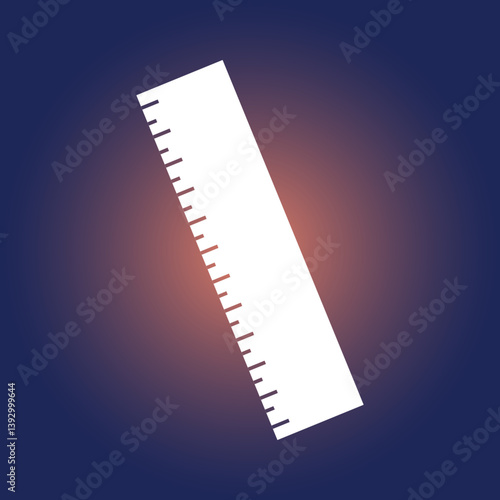 Ruler trendy icon respectable abstract vector illustration colorful artwork beautiful design
