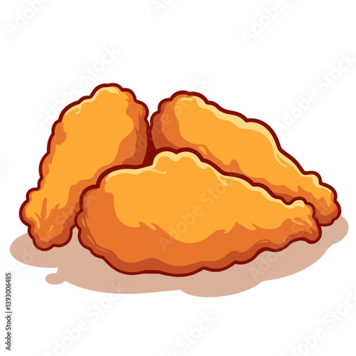 Fried Chicken Pieces No Background  