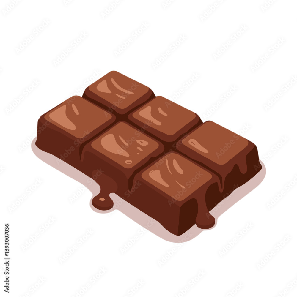 Chocolate Bar with Melted Chocolate No Background Chocolate Bar with Melted Chocolate No Background