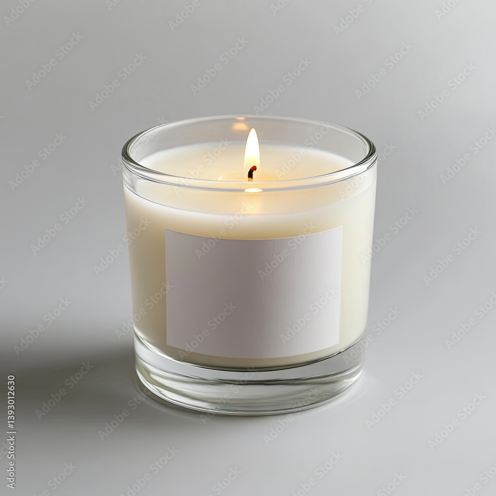 Scented candle in clear glass jar (1) Scented candle in clear glass jar (1)