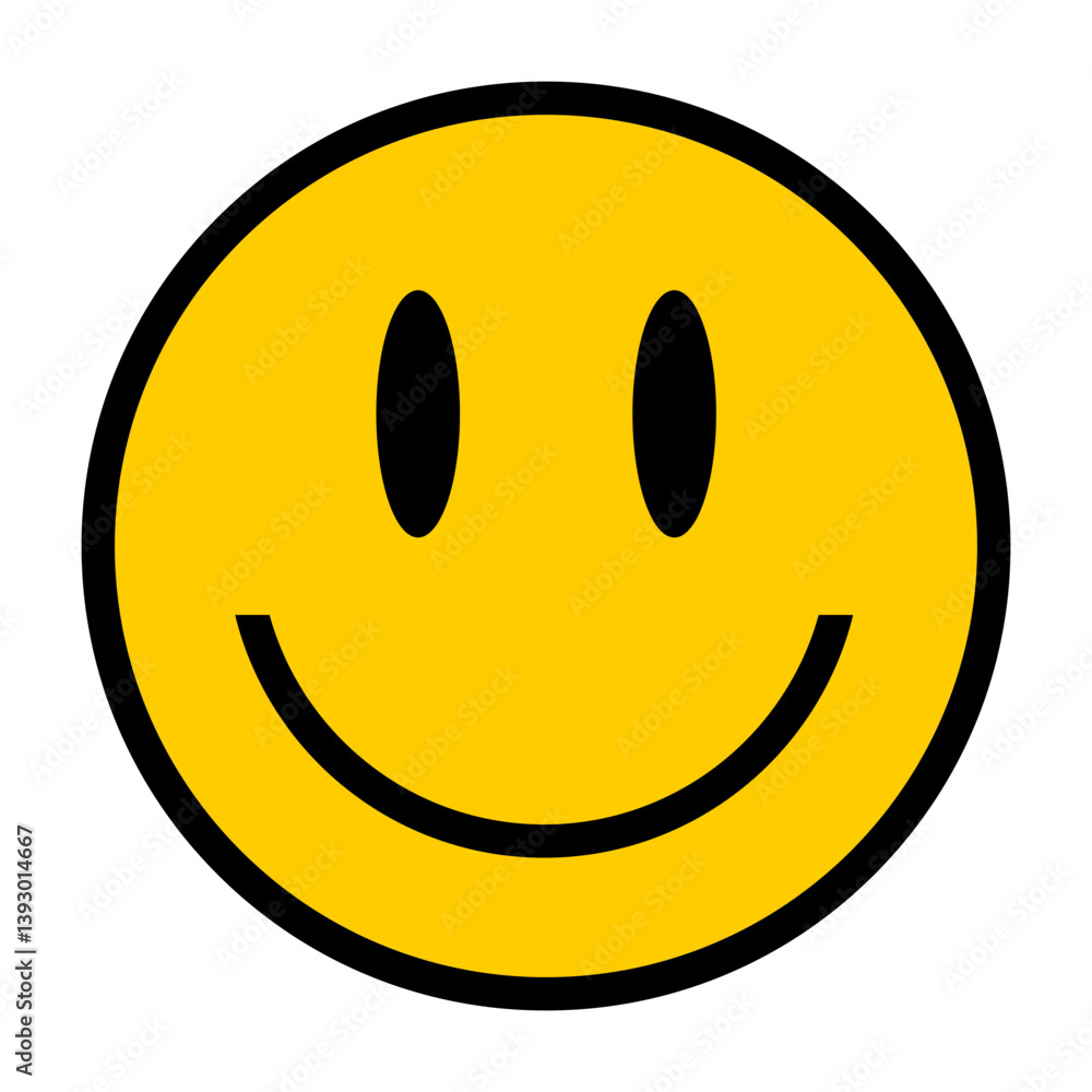 Smiley icon. Smiley face flat icon. Yellow smile symbol Smiley icon. Smiley face flat icon. Yellow smile symbol