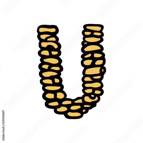 Font Text Bricks Cute Illustration