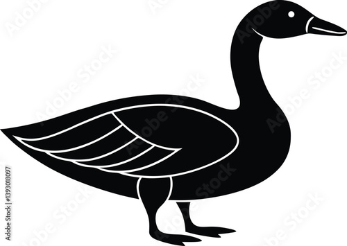 goose isolated on white background