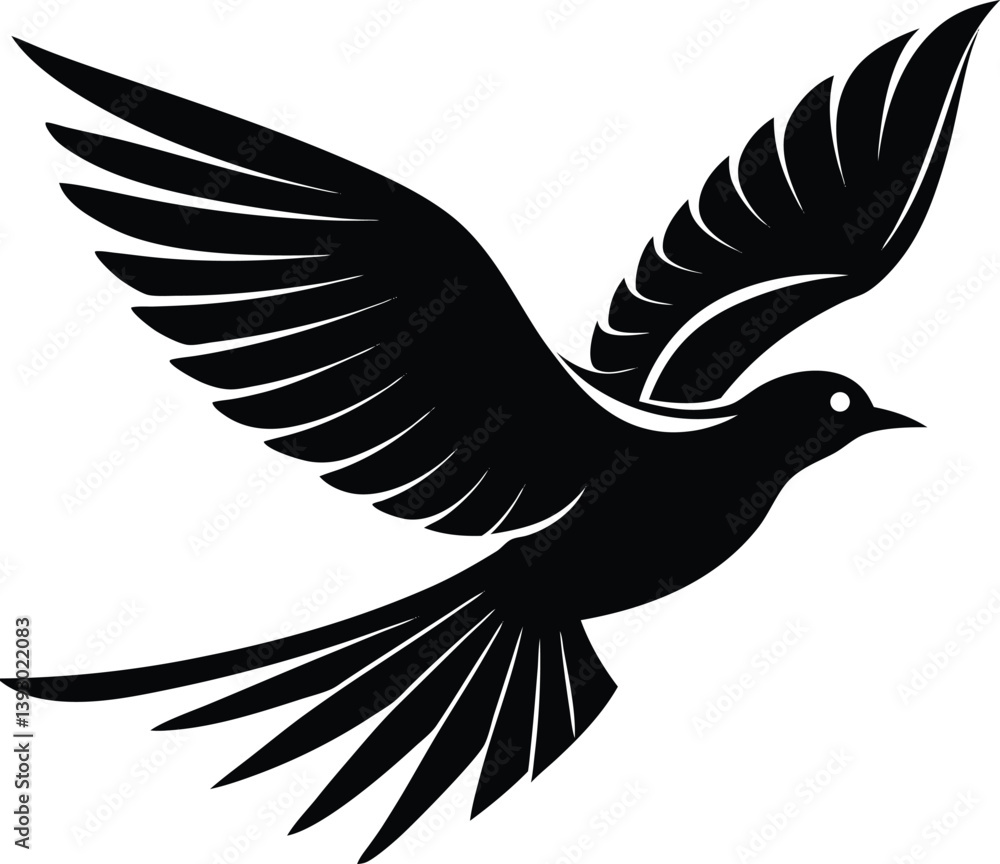 Obraz premium vector illustration of a dove