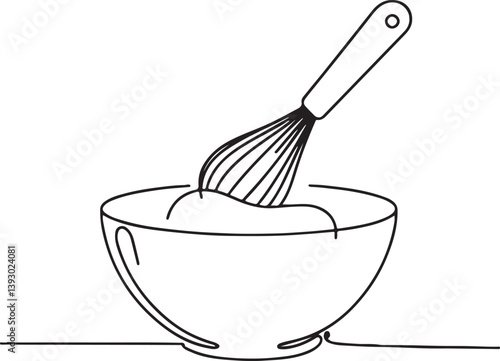 Outline Drawing of Mixing Bowl