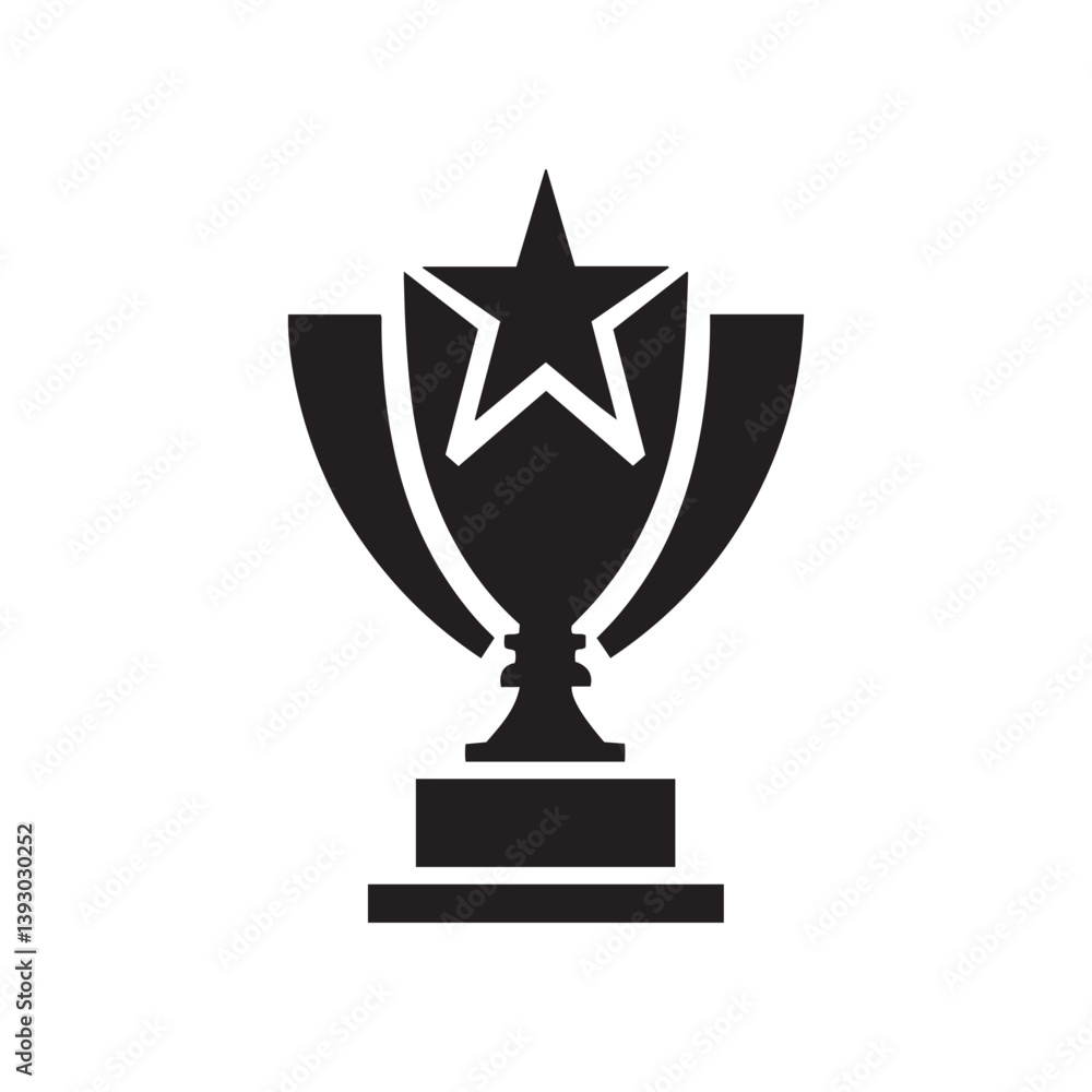 modern logo, trophy, star, emblem, award, achievement, victory, minimalist design modern logo, trophy, star, emblem, award, achievement, victory, minimalist design