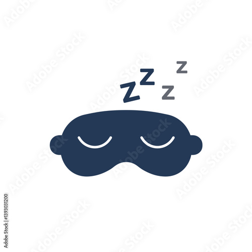 Dream Weaver: A simple, elegant depiction of a sleep mask resting peacefully, adorned with gentle "z" symbols, embodying the essence of serene slumber and restful nights.