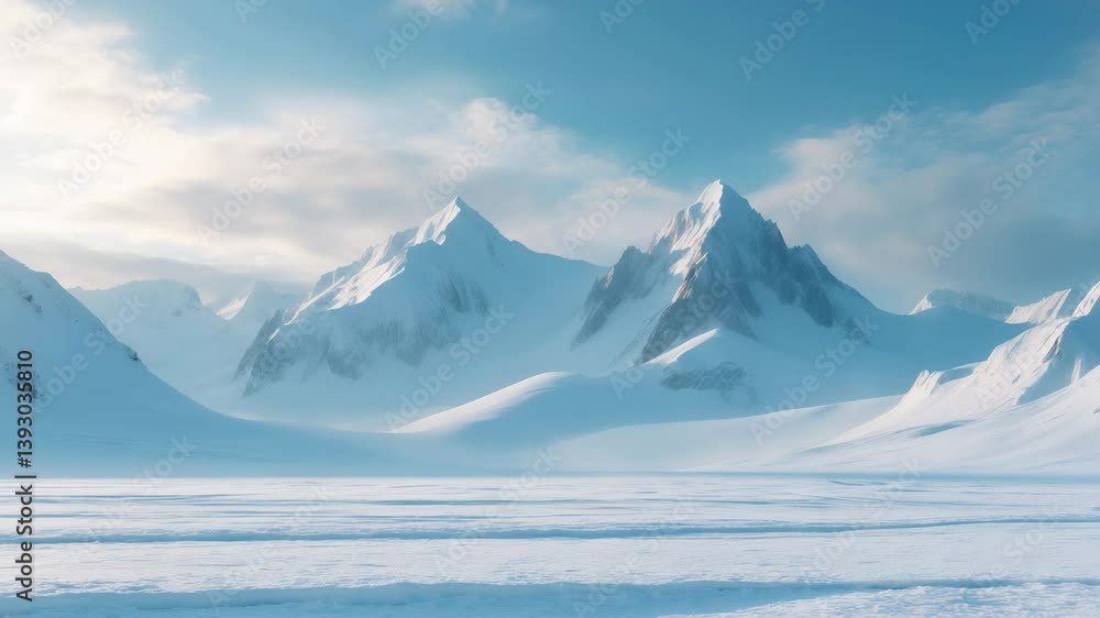 Winter scene of the Arctic Winter scene of the Arctic
