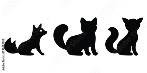 black and white cats