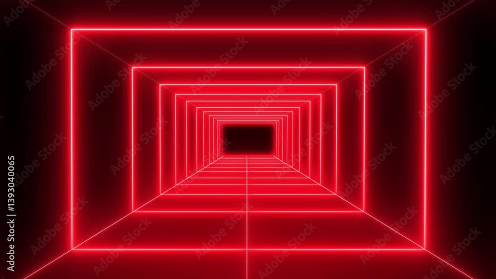 Futuristic Neon Laser light tunnel, neon light abstract background, Abstract Lights futuristic Background, rectangle 3d rendering seamless loop motion of tunnel, rectangle tunnel loopable animation Futuristic Neon Laser light tunnel, neon light abstract background, Abstract Lights futuristic Background, rectangle 3d rendering seamless loop motion of tunnel, rectangle tunnel loopable animation