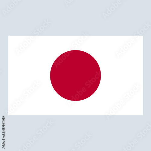 Flag of japan - Sphere japan flg icon isolated on white national flag red vector illustration