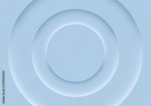 Concentric light blue circles creating a subtle, embossed effect. Minimalist and calming design.