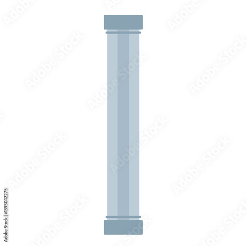Drain pipe icon. Construction and industrial technology. Vector illustration.