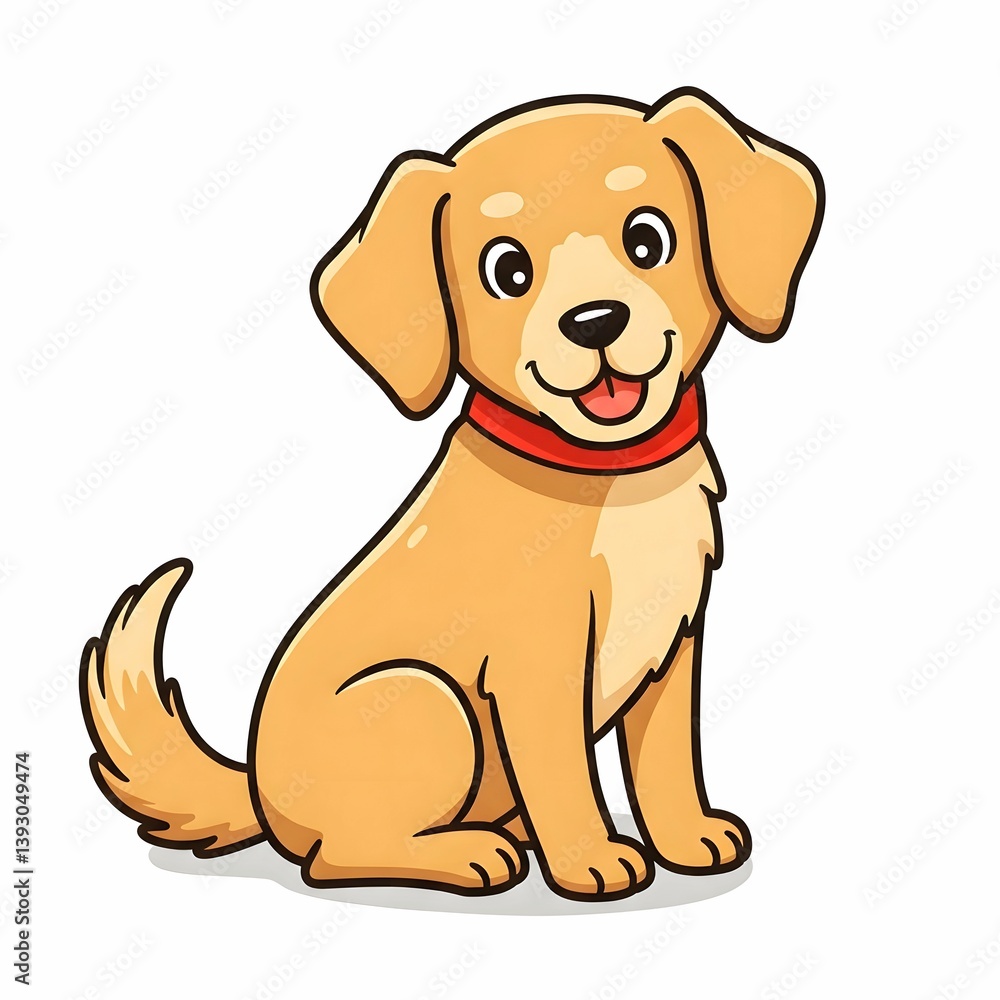 Fototapeta premium Dog cartoon vector illustration