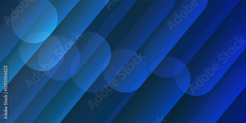 Abstract blue background with diagonal lines. circle Dynamic shapes composition. vector illustrasion