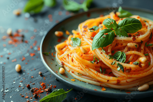spaghetti with tomato sauce