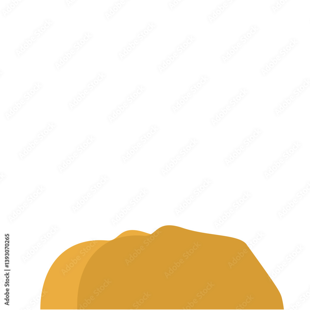 Flat Style Desert Rocks Illustration Flat Style Desert Rocks Illustration