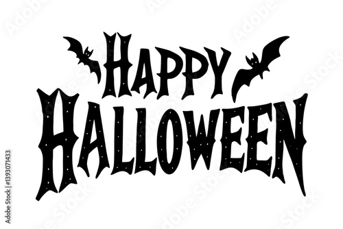 Happy Halloween Typography Vector Design