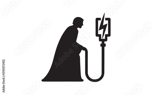 vector illustration of an ancient egyptian goddess