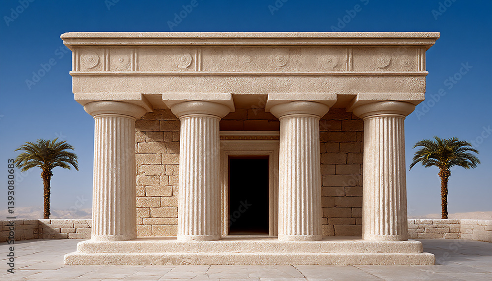 Naklejka premium ancient temple: jerusalem landmark