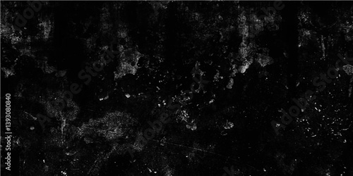 Grunge Dark Texture Background with Distressed Effect, Black Grungy Wall Texture for Overlay and Design. Grunge. Vector. 