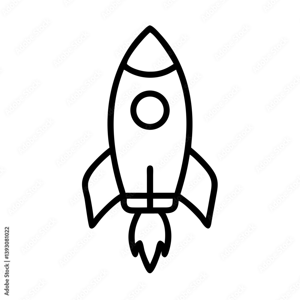 rocket in space