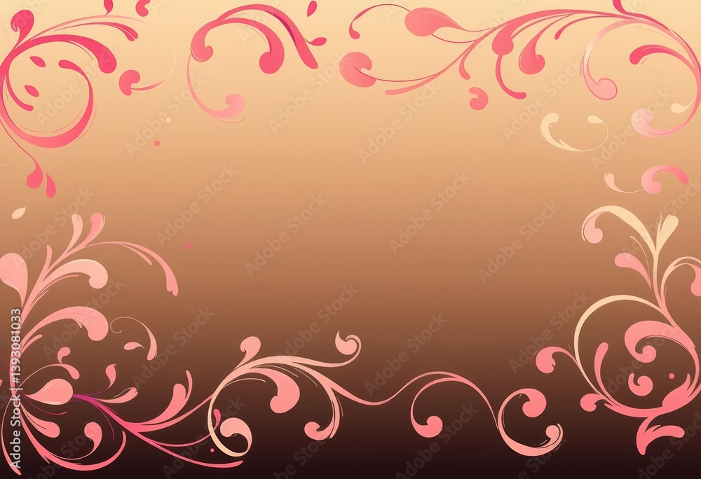 Elegant swirl patterns, perfect for wedding stationery and certificates, background, backdrop Elegant swirl patterns, perfect for wedding stationery and certificates, background, backdrop