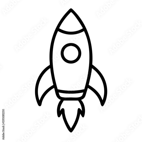 space rocket vector illustration