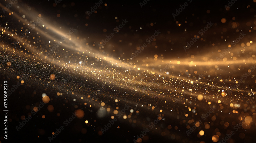 Obraz premium 輝くパーティクル背景イメージ