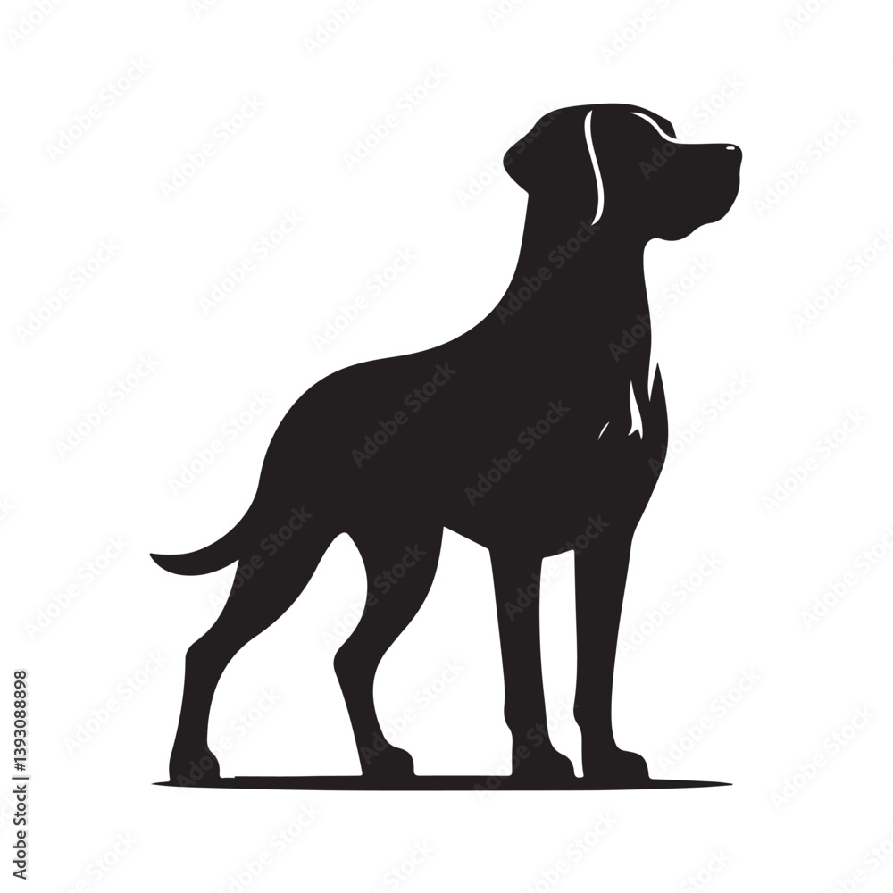 Vector silhouette of a dog, Dog illustration, Dog art, Dog drawing, Pet Animal Silhouette. Vector silhouette of a dog, Dog illustration, Dog art, Dog drawing, Pet Animal Silhouette.