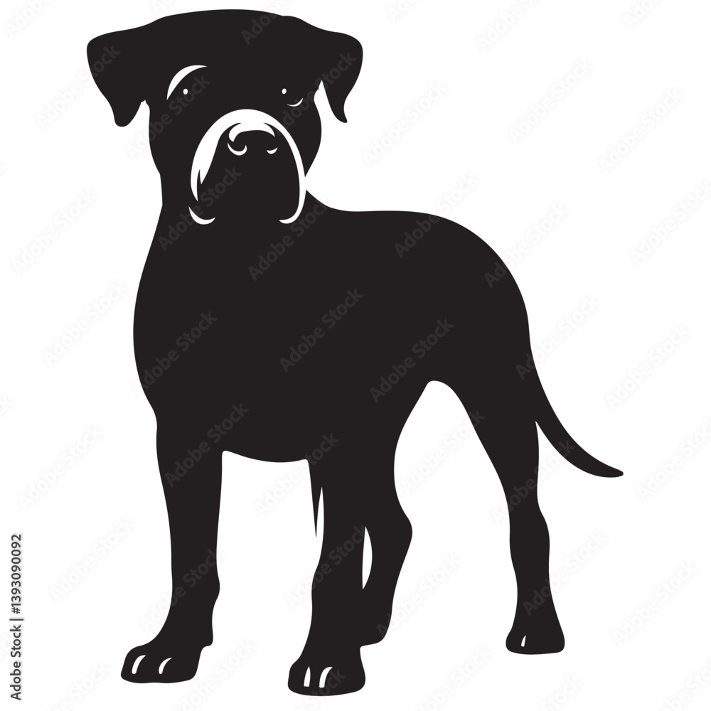 Vector silhouette of a dog, Dog illustration, Dog art, Dog drawing, Pet Animal Silhouette. Vector silhouette of a dog, Dog illustration, Dog art, Dog drawing, Pet Animal Silhouette.